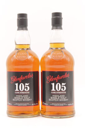 (2) Glenfarclas 105 Cask Strength Single Malt Scotch Whisky 1000ml