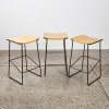 A Set of Three Tim Webber Wrap Kitchen Stools - 2