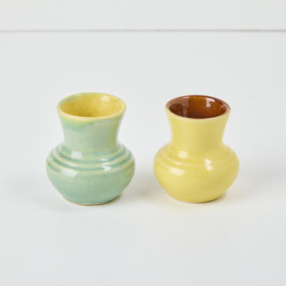 Two Miniature Crown Lynn Vases