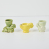 Three Crown Lynn Animal Egg Cups