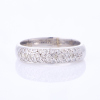 9ct White Gold, Modern, .55ct Diamond Pave Set Dress Ring