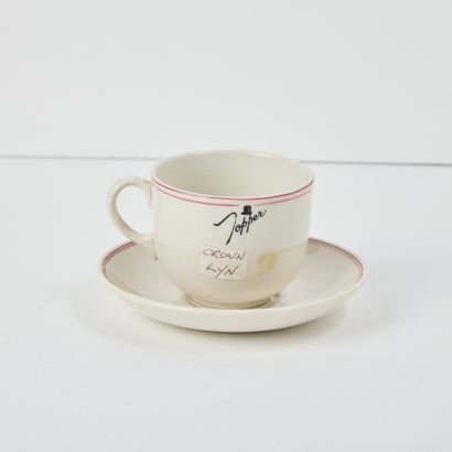 A Crown Lynn Topper Cup and Saucer