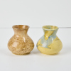 Two Small Trickle Glaze Vases