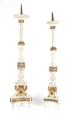 Two Triform Based Pricket Candlesticks