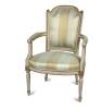 A Reproduction Louis XVI Style Painted Frame Armchair