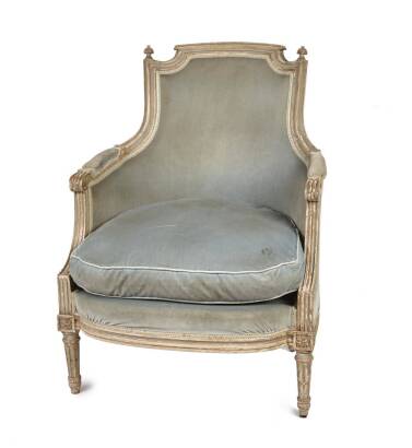 A Louis XVI Style Armchair Painted Finish