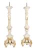 A Large Pair of Matching Pricket Candlesticks