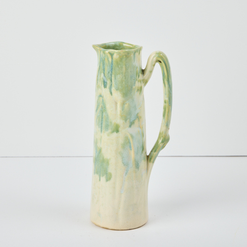 An Ambrico Crown Lynn Twig Handled Jug in Green