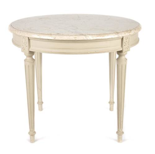 A Reproduction French Style, Marble Topped Occasional Table