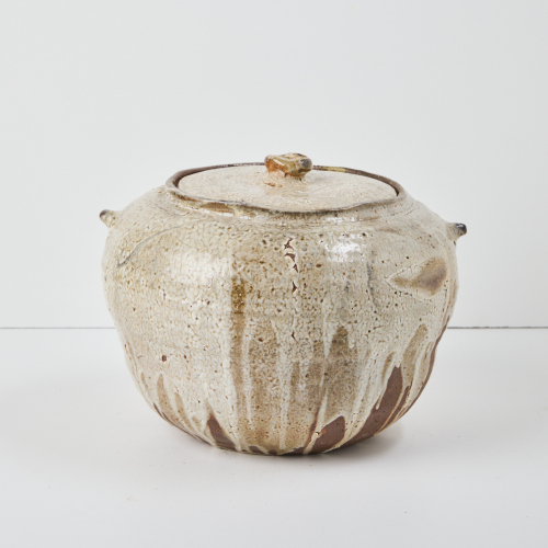 A Large Elena Ranker Jar in a Shino Type Glaze