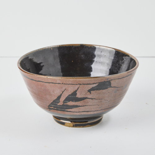 A High Fired Warren Tippet Bowl with Tenmoku Glaze