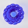 A Rebecca Heap Grandma Glass Jelly Mould in Blue Glass - 2