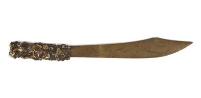 A Good Meiji Period Japanese Mixed Metal Paperknife