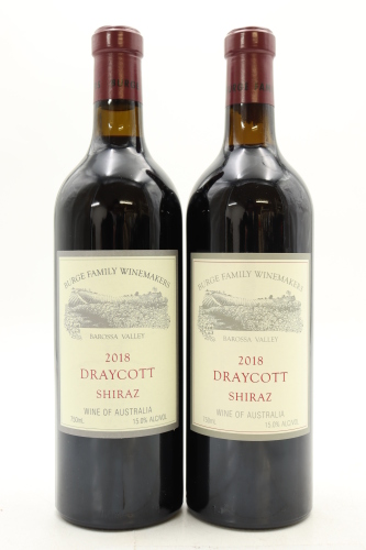 (2) 2018 Burge Family Winemakers Draycott Shiraz, Barossa Valley