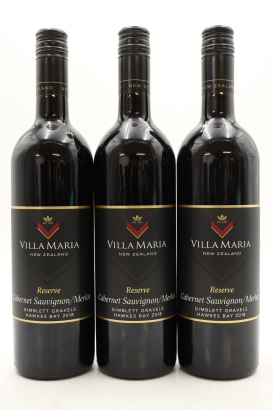 (3) 2018 Villa Maria Reserve Cabernet Sauvignon - Merlot, Gimblett Gravels