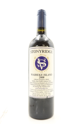 (1) 2008 Stonyridge Vineyard Larose, Waiheke Island