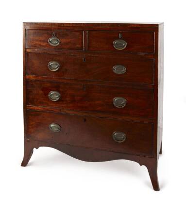 A Late Georgian Chest of Five Drawers