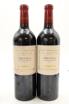 (2) 2015 Te Mata Estate Awatea Cabernets Merlot, Hawkes Bay