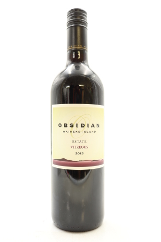 (1) 2015 Obsidian Estate 'Vitreous', Waiheke Island