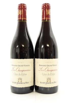 (2) 2010 Alain Jaume & Fils Domaine Grand Veneur Cotes du Rhone Les Champauvins, Rhone