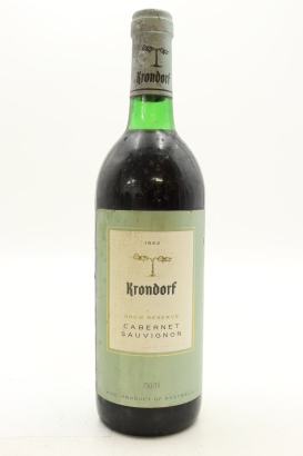 (1) 1992 Krondorf Show Reserve Cabernet Sauvignon, Barossa Valley