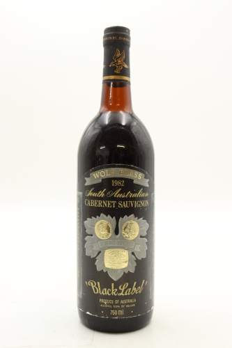 (1) 1982 Wolf Blass Black Label Shiraz - Cabernet Sauvignon, South Australia