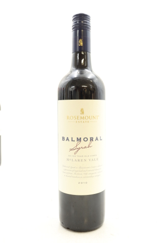 (1) 2010 Rosemount Estate Balmoral Syrah, McLaren Vale