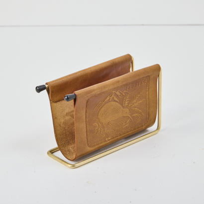 A Leather Retro Letter Holder