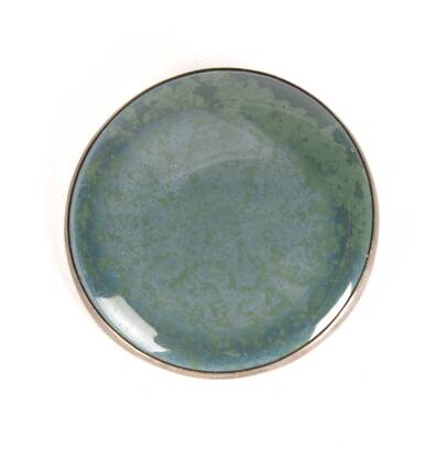 A Ruskin Green Glaze Pottery Brooch