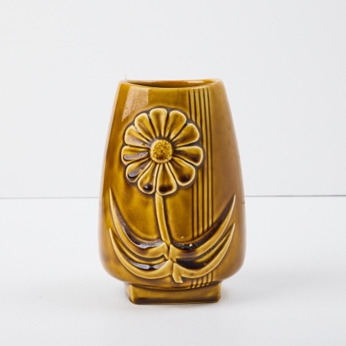 A Rare Crown Lynn Slipcast Daisy Vase