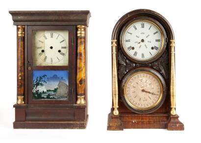 A 19th Century American Newhaven Shelf Clock Case Only