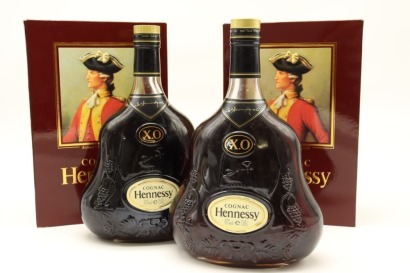 (2) Hennessy X.O. Cognac, France, 1500ml, Circa 1980s-90s (GB)