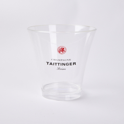 A Tattinger Acrylic Champagne Bucket