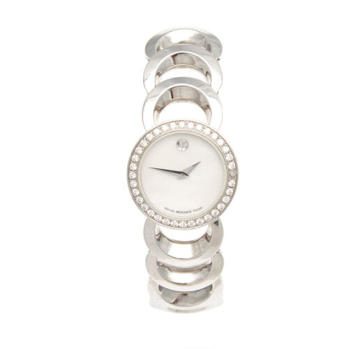 A Lady's Movado Stainless Steel Wristwatch