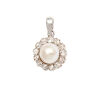 15ct Antique Pearl and Diamond Pendant