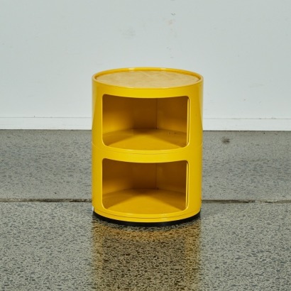 A Mocka Kartell Style Beside Table in Yellow