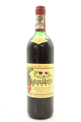 (1) 1987 Chateau Libertas Red Blend, Western Cape (MS)