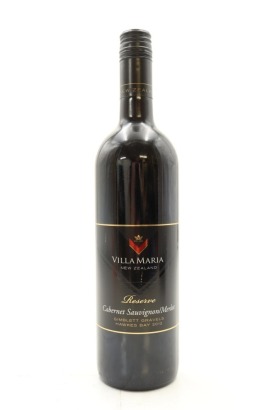 (1) 2012 Villa Maria Reserve Cabernet Sauvignon - Merlot, Gimblett Gravels