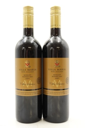 (2) 2009 Villa Maria Cellar Selection Merlot, Hawke's Bay