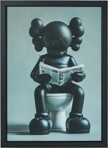 A Hypebeast Kaws On The Toilet Print