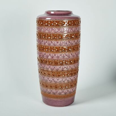 A Large West German Vase In Rare Colour Way By Bay Keramik