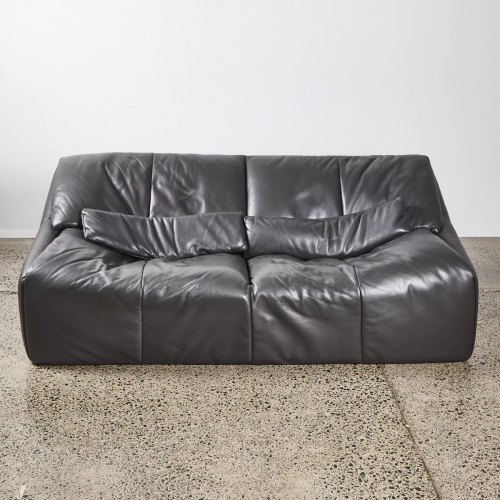 A Plumy Sofa In Leather Annie Hieronimus For Ligne Roset