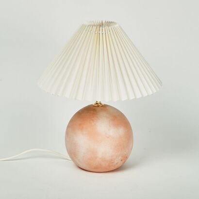 A Ceramic Orb Form Table Lamp