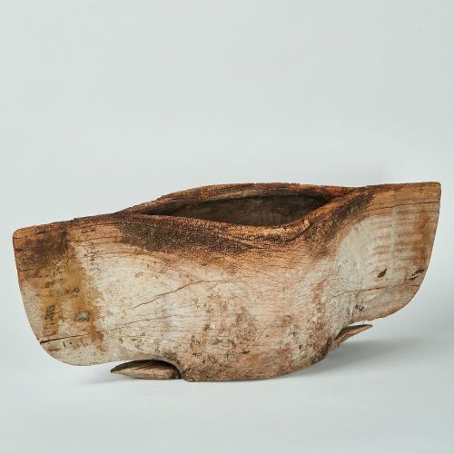 A Large Wooden Water Trough