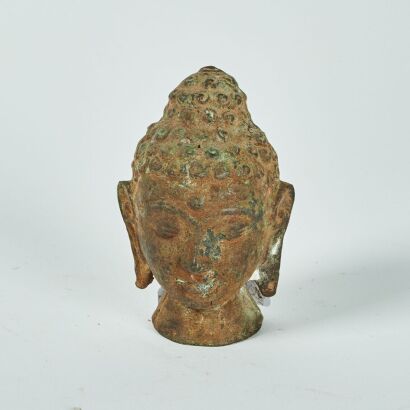 A Copper Buddhas Head