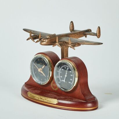 A 7 7th Anniversary of WWII Avro Lancaster Barometer and Clock