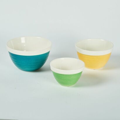 A Trio of Crown Lynn Mixing Bowls