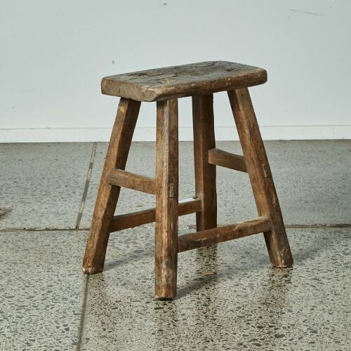 A Rustic Wooden Stool