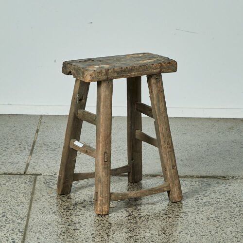 A Rustic Wooden Stool
