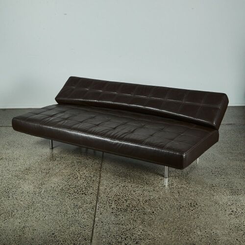A Donaldo Leather Italian Day Bed